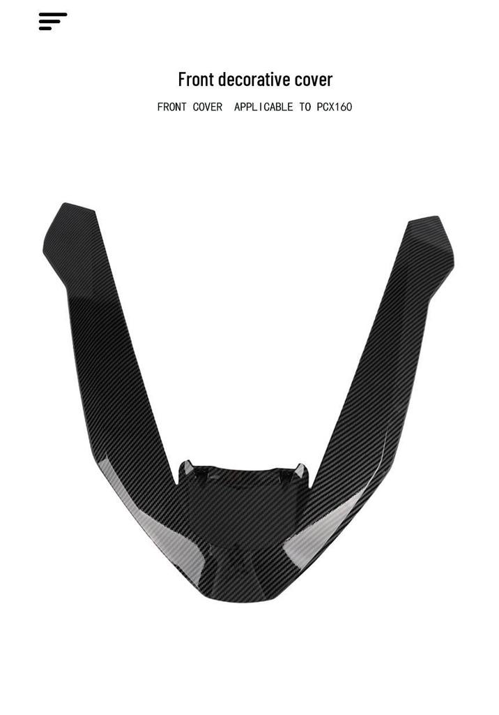 V-Shaped Front Cover for Honda PCX160 25th Anniversary Model, Ideal for Body Modifications and Decoration