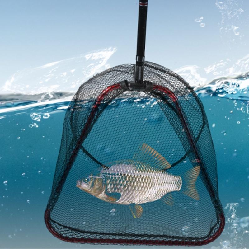 Foldable Net Head Sea Fishing Net Head Replacement Saltwater Fishing Tools Aluminum Net Landing Net Head 40cm/60cm/65cm