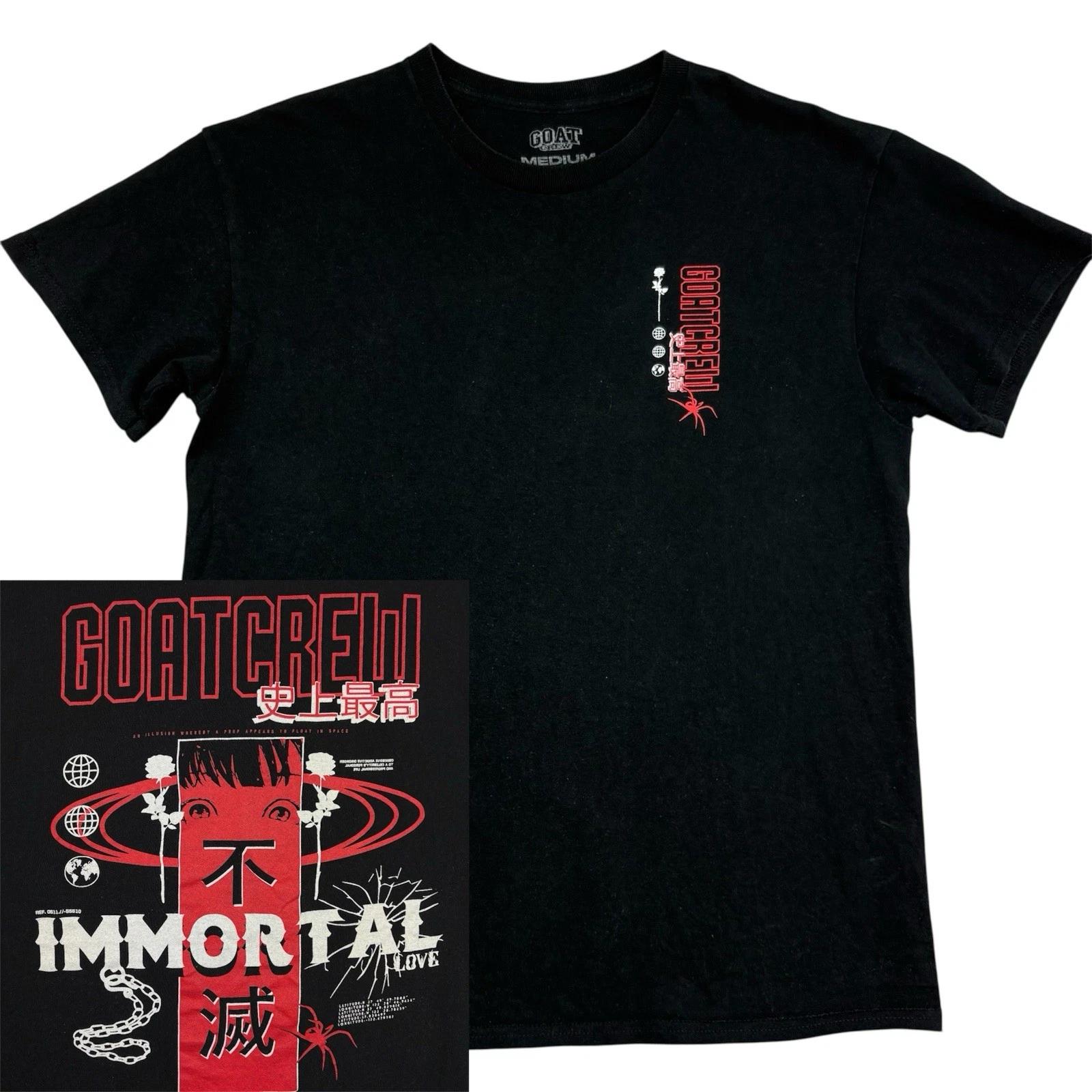 

Goat Crew Immortal Anime T Shirt Mens Size M Black Short Sleeve Culture Kings 4XL
