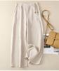 2024 Spring/Summer Women's Loose Wide-Leg Pants: Cotton Linen, Comfortable, Casual, and Chic