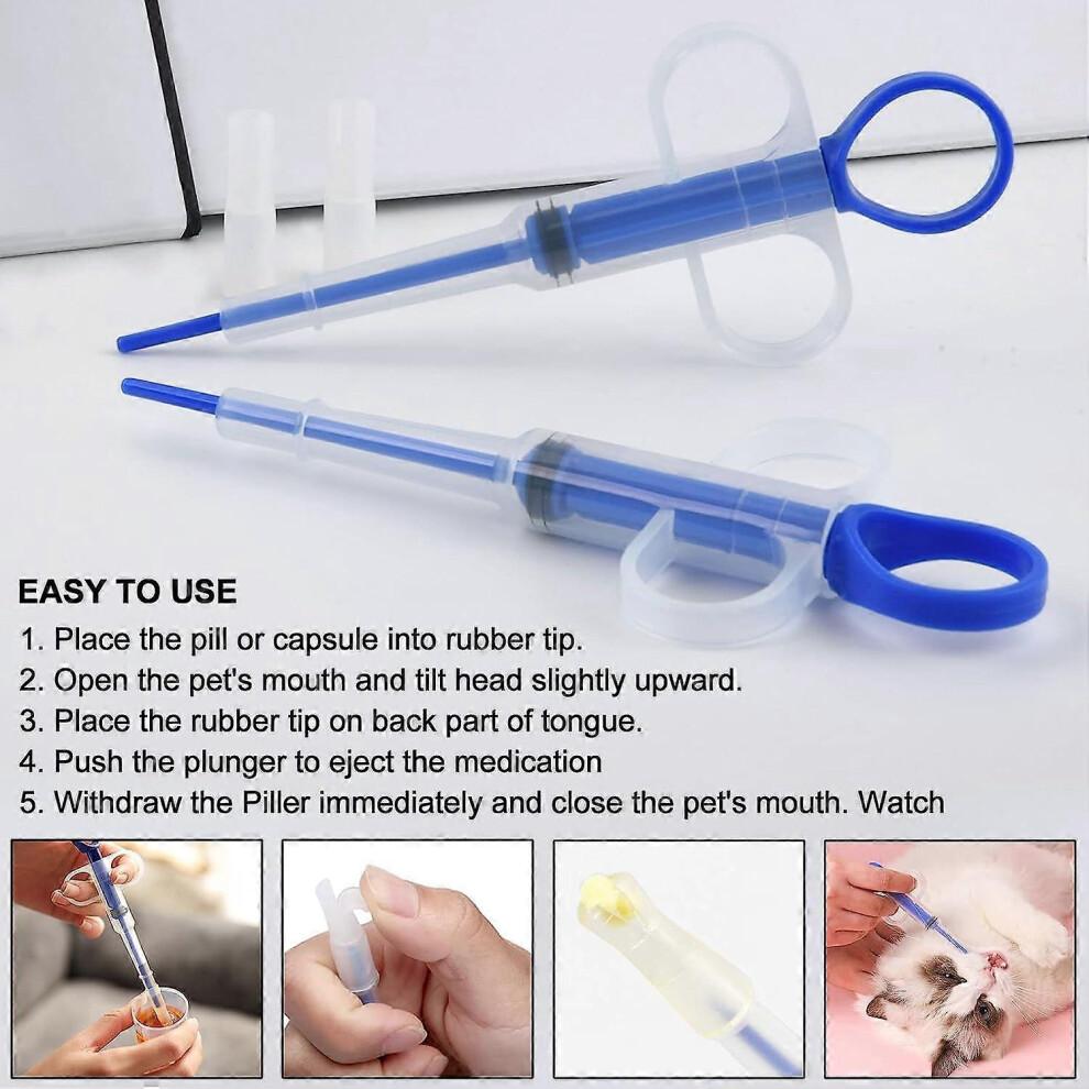 Cat Pill Launcher, Cat Pill Launcher Syringe Medication Pill Cachet for Cat and Dog Less
