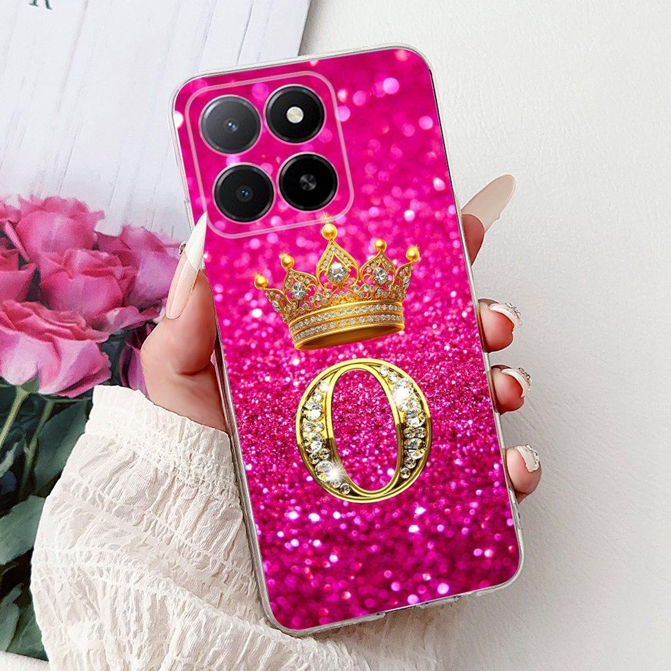 Clear For Honor X5b GFY-LX2 Case X5b Plus Fashion Luxury A-Z Letters Soft Back Cover For Honor X5b Plus Phone Case GFY-LX2P