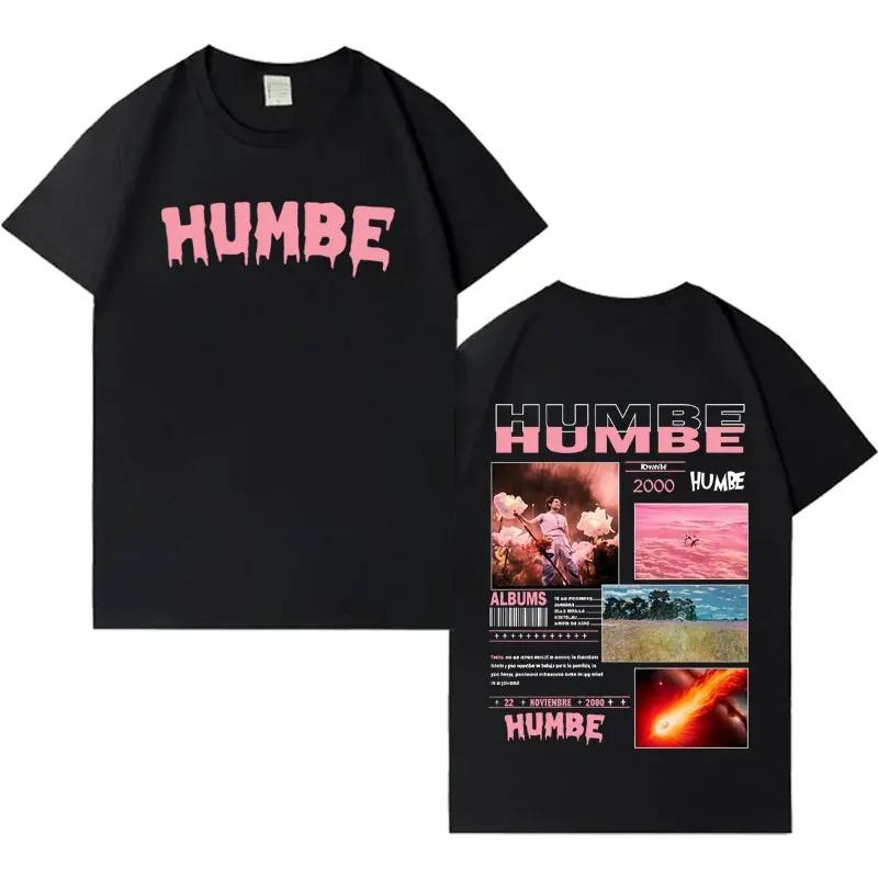 

2026 Singer Humbe Double Sided Print Graphics Tshrit Harajuku Tshirts Unisexs Womens Casual Y2K ONeck Short Sleeve Tee Shirt S