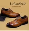 Scarpe Brogue Oxford da Uomo in Vera Pelle Stile Britannico - Spedizione Gratuita