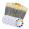W89C 1 Set Acrylic Paint Brushes Set Painting Brushes Set Art Supplies For Watercolor Gouache Acrylics