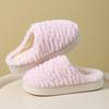 2025 New Autumn and Winter Cute Warm Indoor Home Thick Bottom Fluffy Slippers Butterfly Cotton Slippers