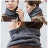 Warm Knitted Ring Scarf Coldproof Thicken Knit Scarf Outdoor Wrap Neck Scarves