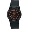 Citizen QQ Wristwatch Analog 10 ATM Water-resistant Urethane Belt VP46-858 Mens Black Orange