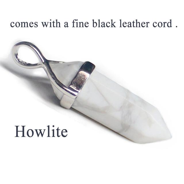 Merhaba Yeni Yeşil Aventurin Opal Kuvars Kristal Kolye Doğal Taş Siyah Deri Altıgen Kolye Gerdanlık Kolye Takı