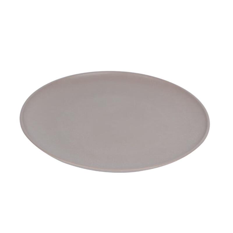 ZISIZ Elegant Round Stainless Steel Dinner Plate