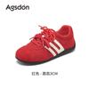 Red Dexun shoes new autumn thick baseplate shoes sports casual shoes ballet