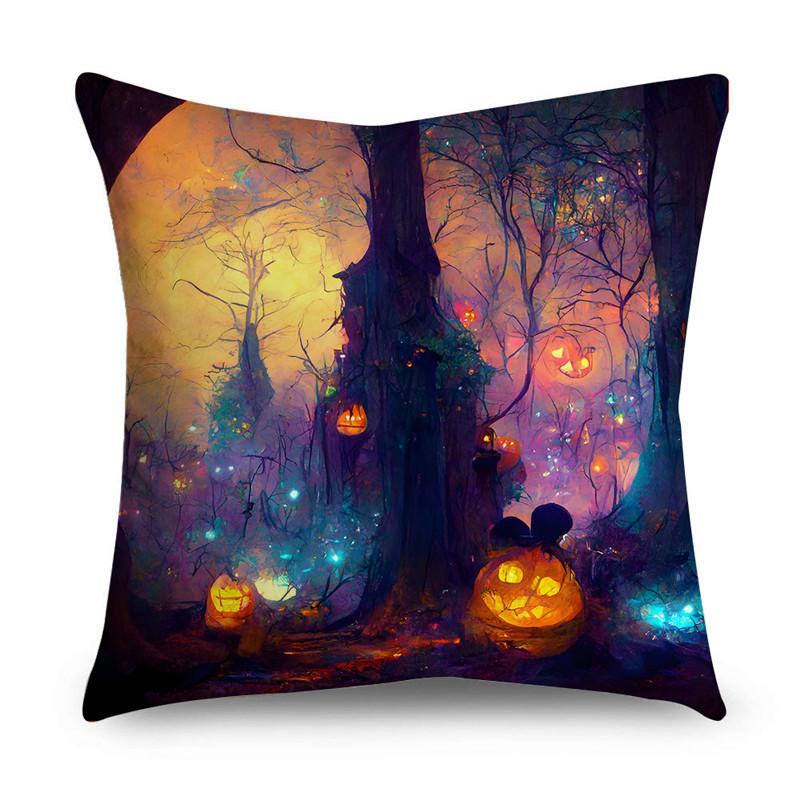 Halloween Easter Printed Pattern Cushion Cover for Home Living Room Sofa Decoration Throw Pillow Pillowcase