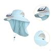 Children Outdoor Hat with Solar Fan Cooling Multifunctional Rechargeable for Sport Golf Hiking