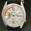 SEIKO VINTAGE AUTOMATIC 7009A JAPAN MENS FERRARI DIAL WATCH a700529-5