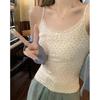 Sweet Floral Small Suspender Vest Women's Lace Slim-fitting Early Spring Short Backing Sleeveless Inner Top