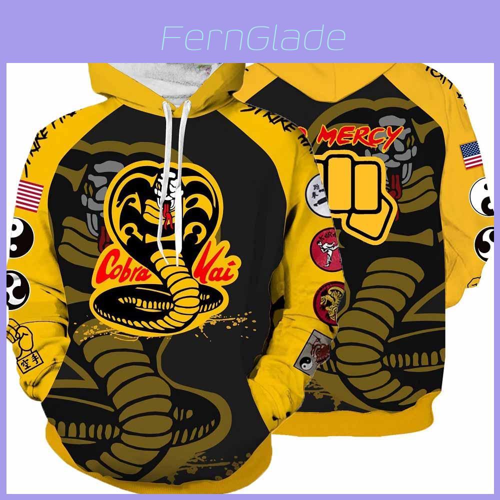 The Karate Kid Cobra Kai Hoodie 3d Animation Soft Comfortable Cosplay Pullover