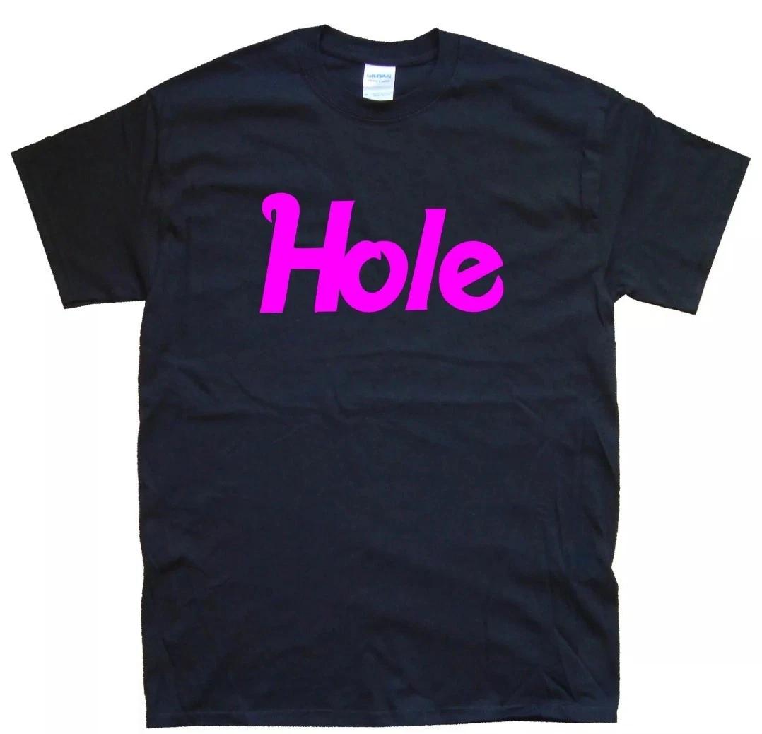 

HOLE новая хлопковая футболка 100% Мужские футболки Топ размеры S M L XL XXL 3 4 XL черный белый XL