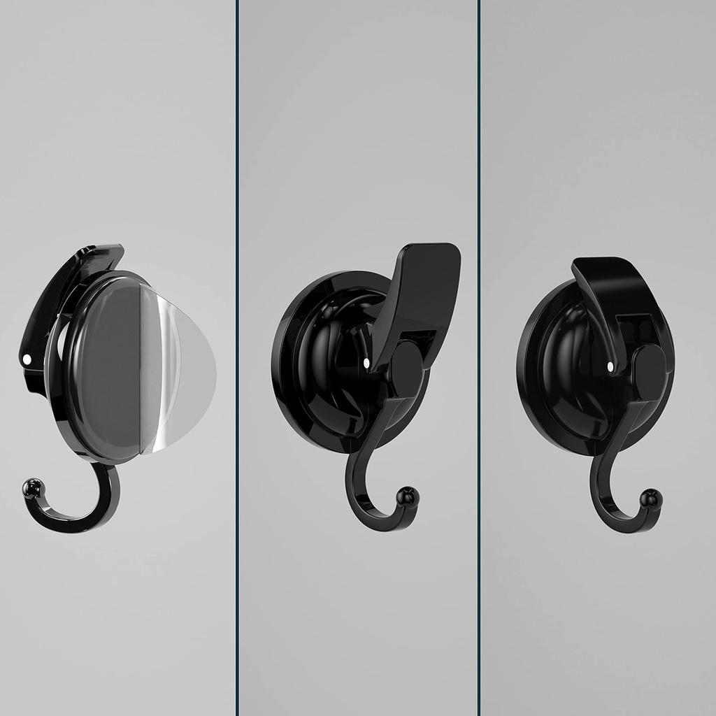 Super Strong Suction Hook, No Punching and No Trace Suction Cup Hook, Can Be Reused, Suitable for Kitchen and Bathroom Use