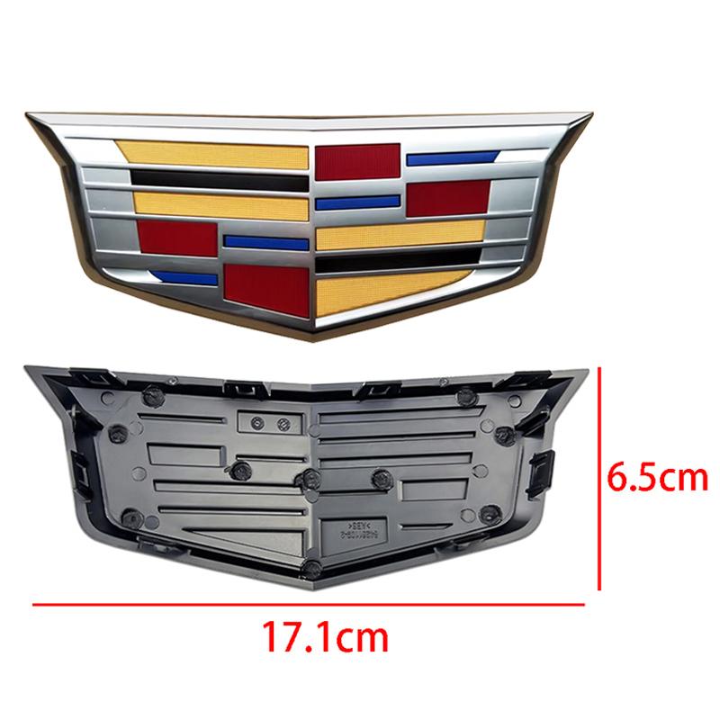 For Cadillac CT6 25T 28T 40T AWD ABS Car Front Grille Emblem Rear Trunk Cover Badge Auto Tail Displacement Sticker Accessories