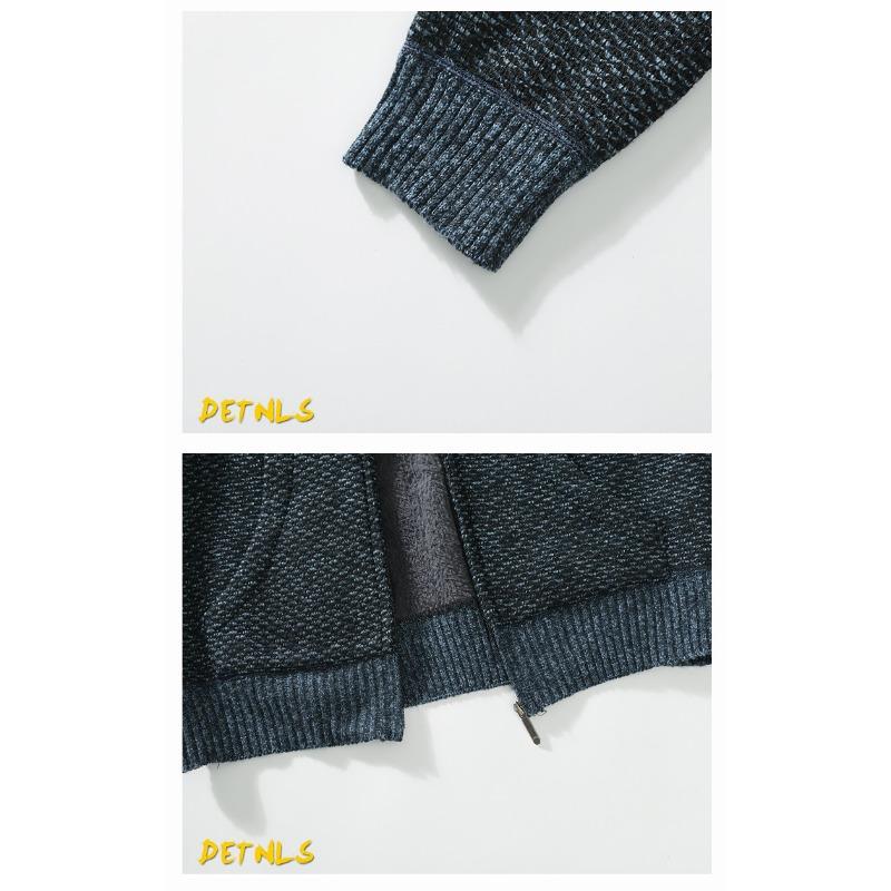 Herren S Einfarbig Langarm Kapuzen Fleece Strickjacke Pullover Für Teenager