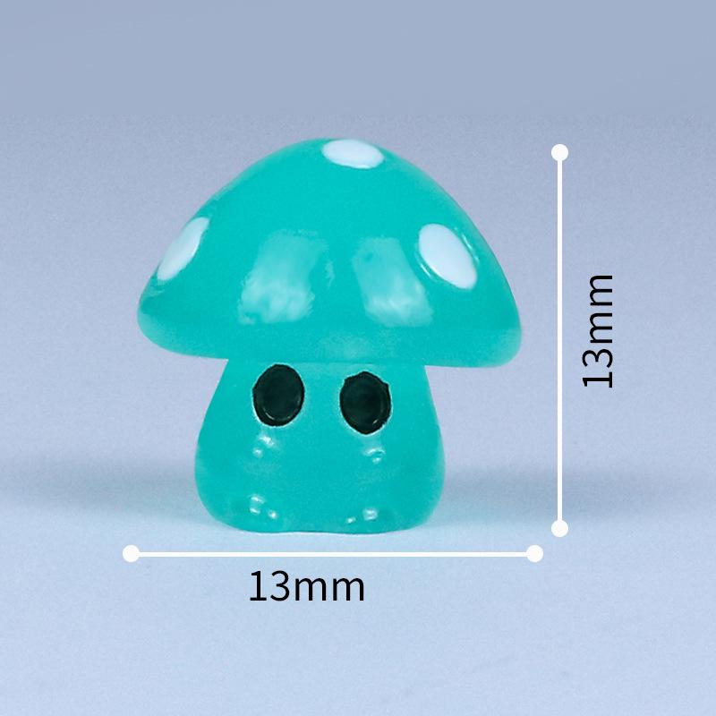 7Pcs Micro Landscape Ornaments, Luminous Mushroom Elf Figurines, Simulated Resin Handicrafts For Landscape Decoration Ornaments