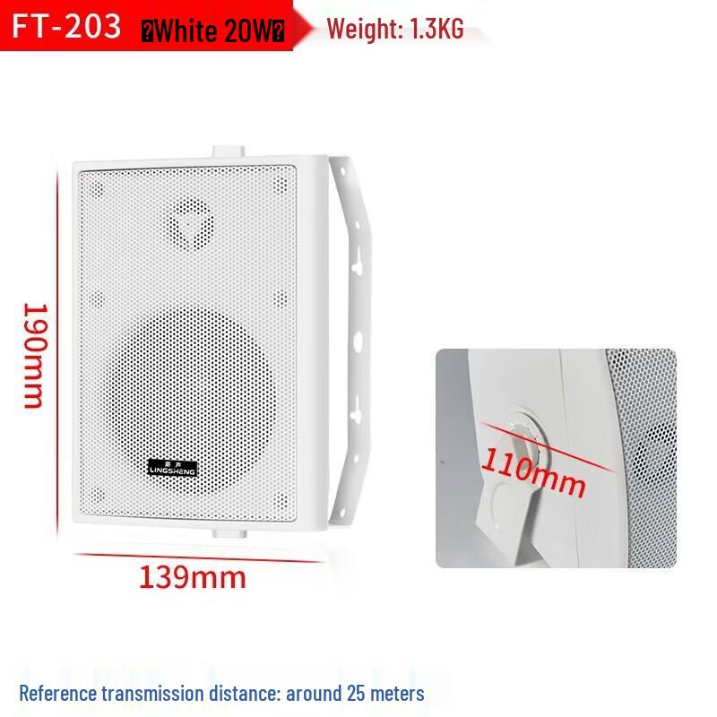 LINGSHENG Bluetooth Public Address Amplifier & Speaker System CN Plug (adapter Included)