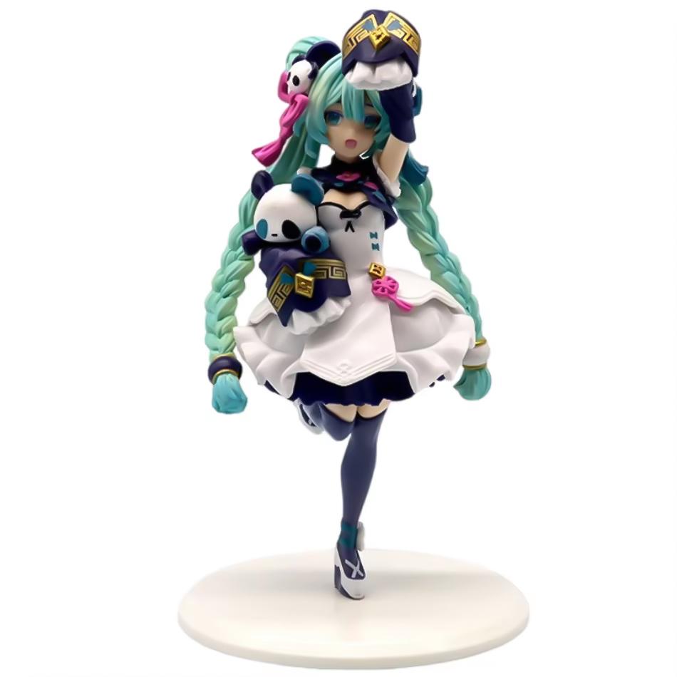 Anime Figurine Hatsune Miku Standing Posture and Sitting Posture Series Cute Action Model Pvc Toy Desktop Collection Gift