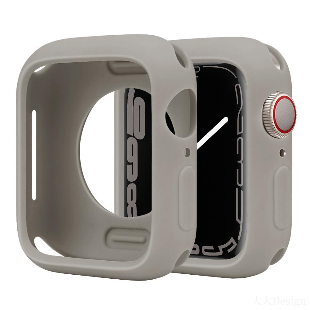 Soft Silicone Case for Apple Watch Series8/7/6/5/4/3/SE Cover Case for iWatch Slim Tpu Bumper Protector 38MM 40 41MM 42 44 45MM