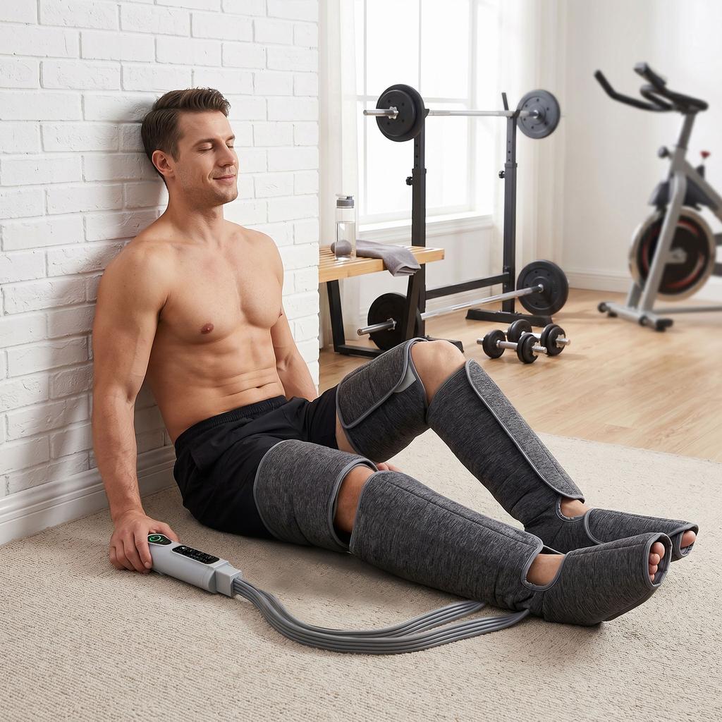 Leg Massager with Heat and Air Compression, 2 Heat Levels