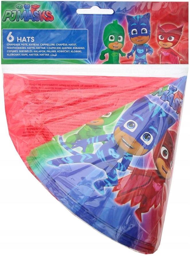 Paper Hats "Pj Masks", 6 Pcs.