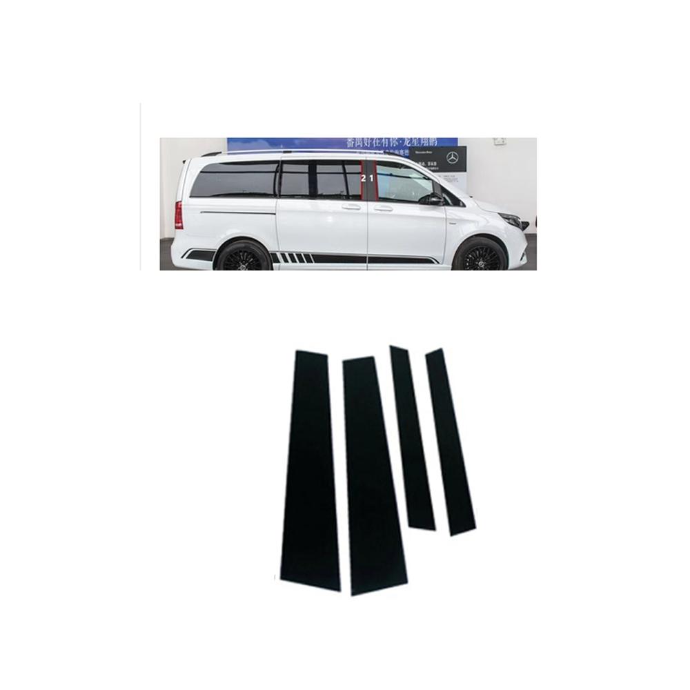 

Накладка на оконную раму для Mercedes-Benz V Class W639 Viano Valente 2003~2014, стойки колонны, двери, черная наклейка, аксессуары чёрный