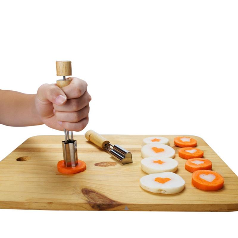 Stainless Steel Cake Corer Biscuit Printing Mold Fruit Embossing Mold Baking Tools Heart/Star/Petal Shape