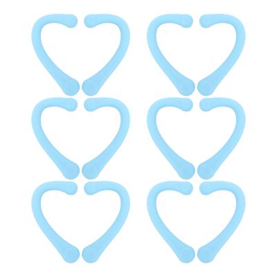 6Pair Ear Strap Pad Mouth Muffle Ear Protector Silicone Earloop Ear Savers for Daily UseBlue