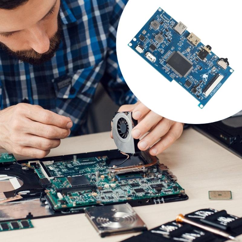 40Pin LVDS LCD Screen Driver Board LCD Display Screen Assembly Component 6pin Capacitive Touch LCD Screen Module Plate