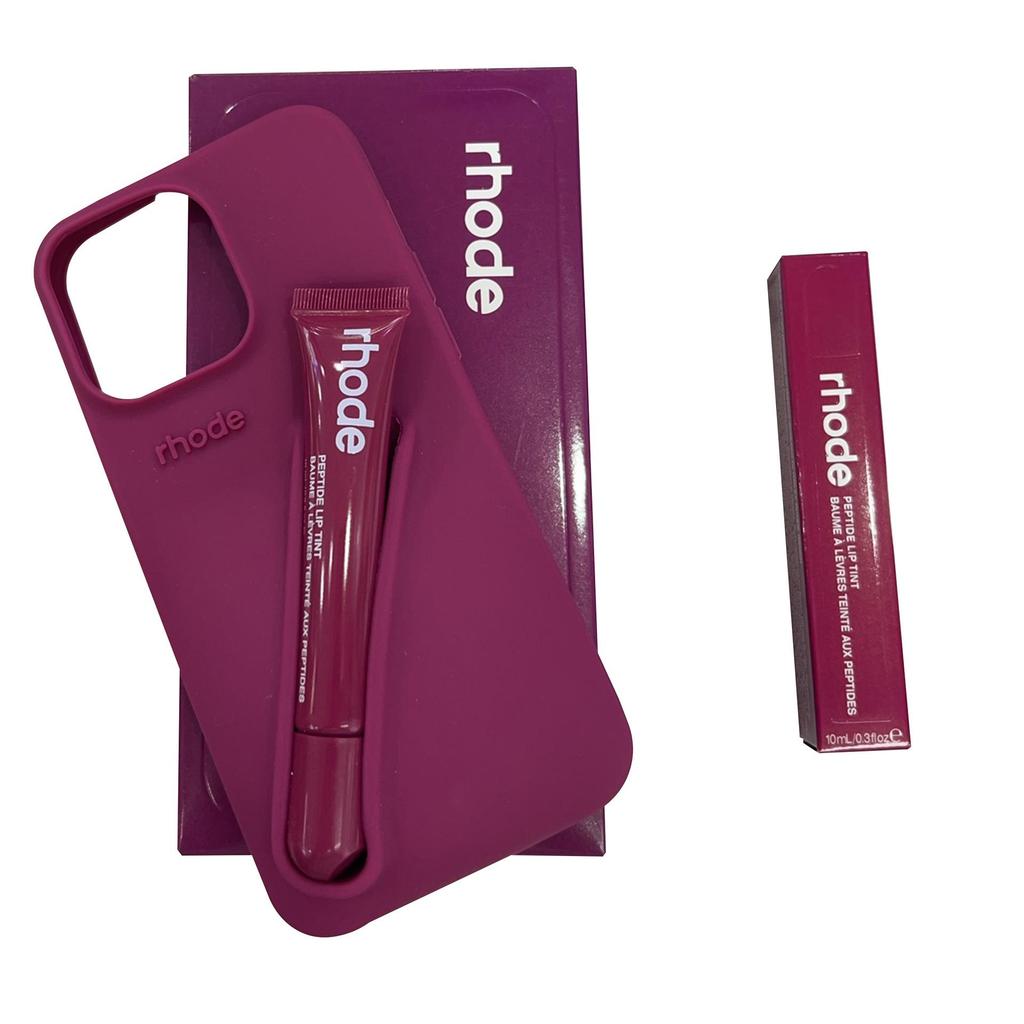 Lippenstift 1514 Silikonkompatible farblich passende Schutzhülle für Samsung & iPhone 16 Pro Max, sturzsicheres Lipgloss-Design