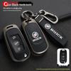 Leather Metal Car Key Cover for 16-17 Buick Verano GS Sedan/Hatchback