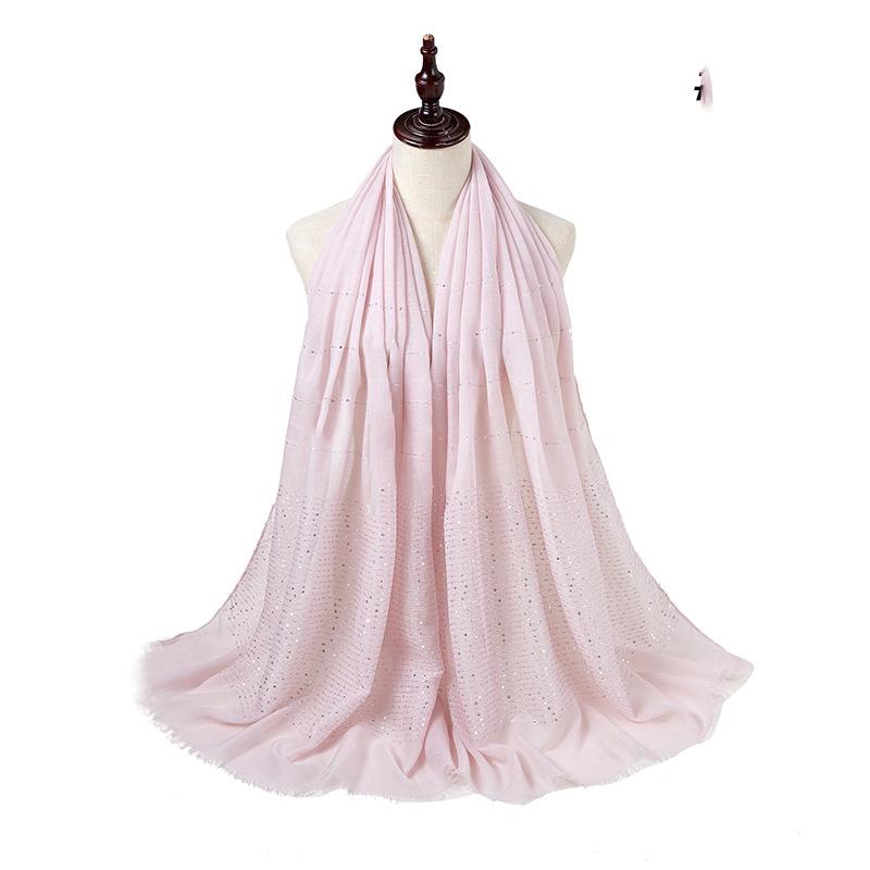 New Summer Luxury Elegant Women Silk Scarf Beach Wrap Shawl Sparkly Sequin Sunscreen Bandana Hijab Mujer Scarve Pareo Foulard