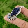 Daughters Day Sale 925 Silver Natural Sodalite Tanzanite Quartz Pendant Jewelry