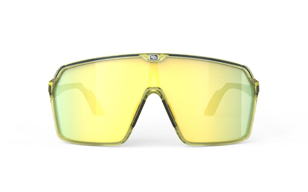 Rudy Project SPINSHIELD Sport Sonnenbrille, Kristall Blau Grün Verlauf Gelb, Avio/Apfel Glanz, Multi-Laser Glas, SP720530-0000