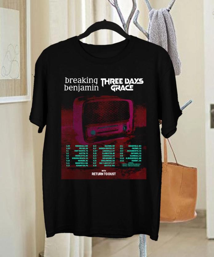 BREAKING BENJAMIN Three Days Grace SUMMER 2025 Tour T-shirt, S-4XL
