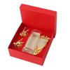Set di bicchieri da vino con testa di drago dello zodiaco cinese - Elegante confezione regalo con testa di animale