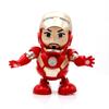 Vibrant Dance Iron Man Action Figure Toy With Led Flashlight And Sound Features
