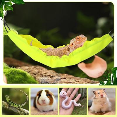 Gecko Hojdací síť Malá zvířata Platforma Prodyšná Reptil Závěsné lůžko pro Iguanu Vousatou agamu Chameleona Gekona Hrací hojdací síť