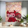 Gloomy Bear Tapestry Cute Horror Aesthetic Wall Hanging Kawaii Tapestry Bedroom Living Room Dormitory Home Decoration