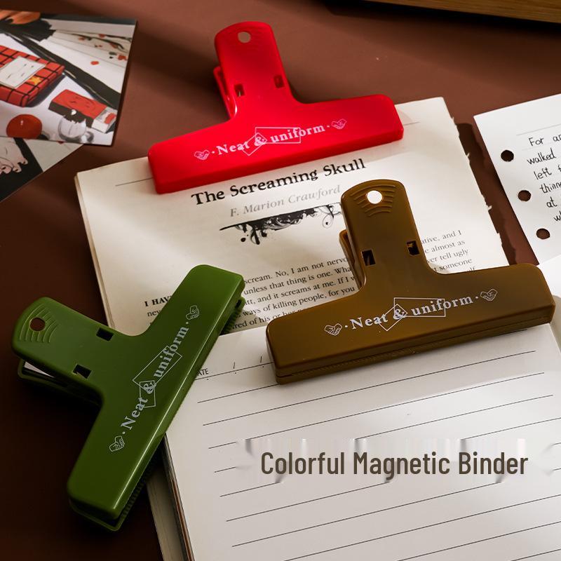 Creative Multifunctional Strong Magnetic Binder Clips for Stationery and File Fastening
