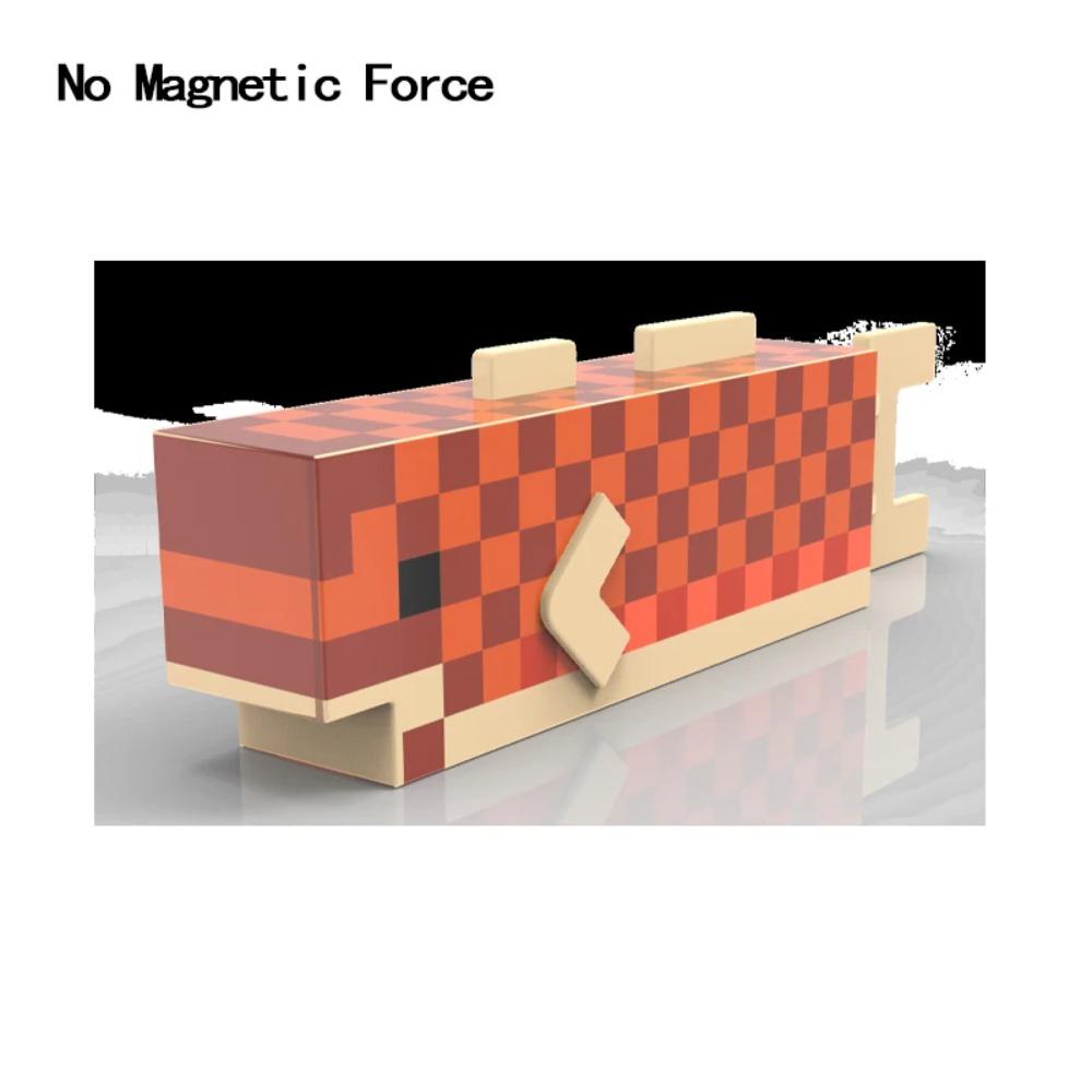 Animal Wheat Block Scene Building Mine World Magnetic Base Plate Magnetic Building Block Toys Children's Toys Gift DIY 2CM X045