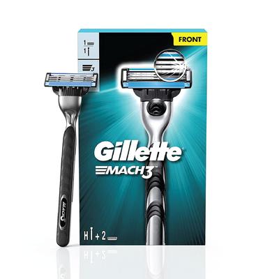 Gillette Mach 3 skutimosi skustuvas + 2 kasetės