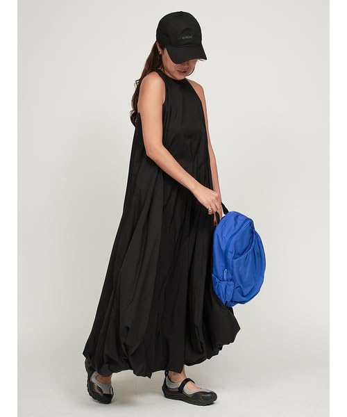 Emi Nylon Sheer Volume Black Women's Dress, 13WFO252025,