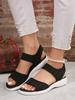 Casual Overfoot Fashion Sandals Women's New Sports One-line Fabric Flat Fish Mouth Shoes Are Comfortable and Versatile.