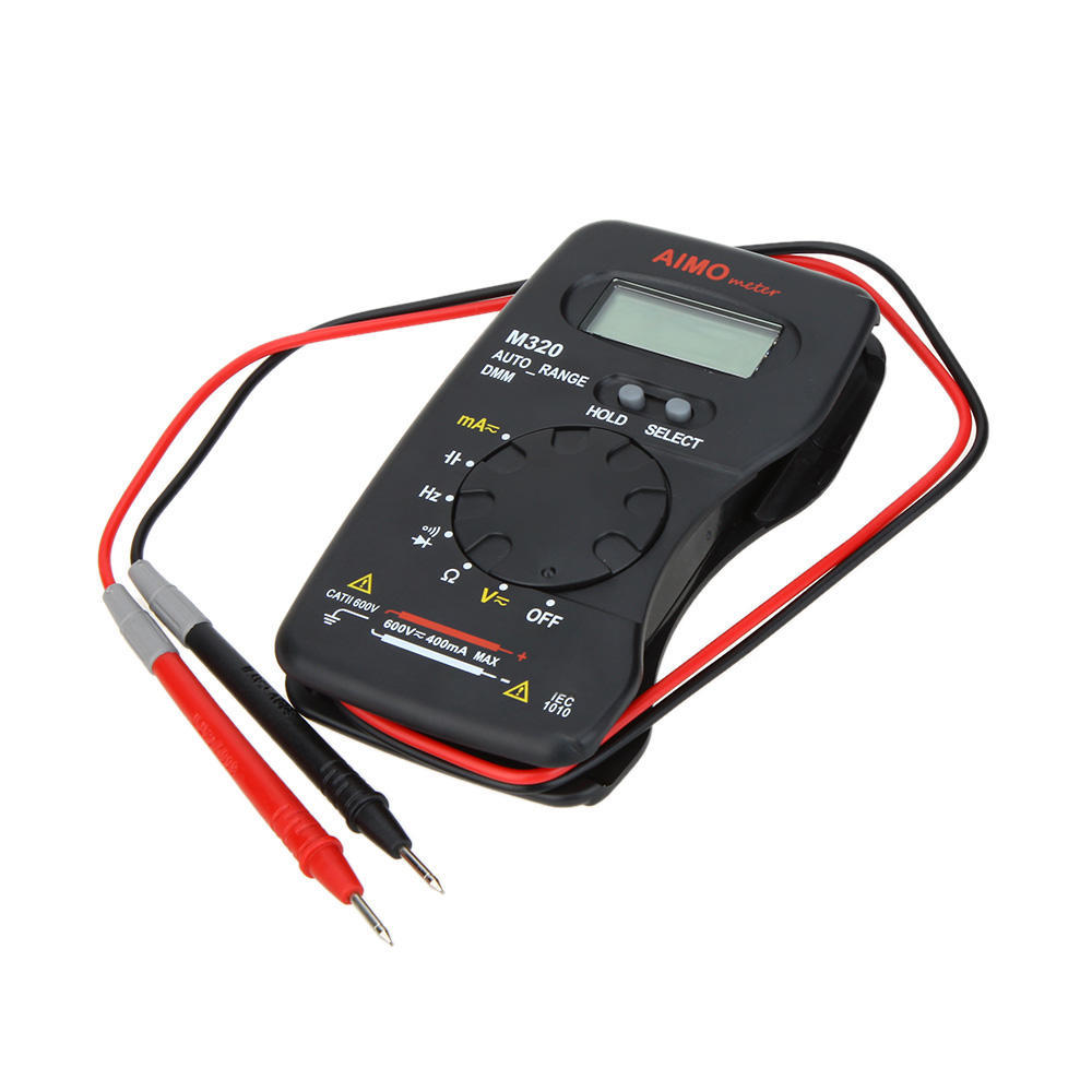 AIMO M320 Pocket Size Handheld LCD Digital Multimeter DMM Frequency Capacitance Measurement Data